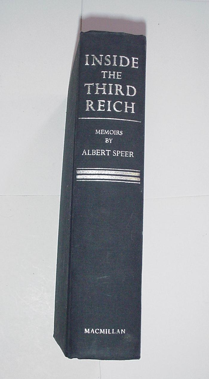 Inside the Third Reich HC Albert Speer 1st Print