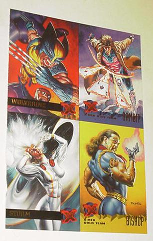 Fleer 95 Ultra Promo - Wolverine vs Sentinel, Stor