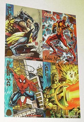 Marvel Cards Universe 1994 Promo - Wolverine, Iron