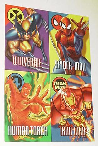 Marvel Vision Embossed Promo - Wolverine, Spider-M