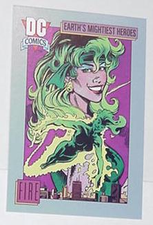 Fire Trading Card Super Friends Comic