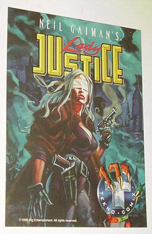 Neil Gaiman's Teknophage Lady Justice Promo Tekno