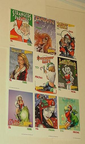 Wizard Christmas Tags # 2- Strangers in Paradise,