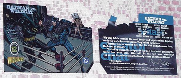 Batman vs Wildcat Chromium Trading Card Wizard # 1