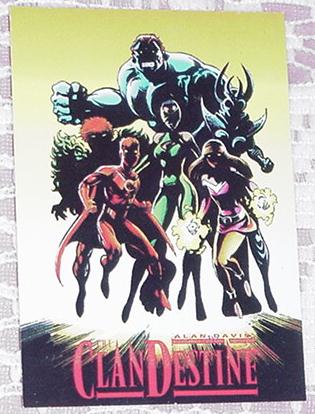 Clandestine Trading Card Alan Davis Excalibur Capt