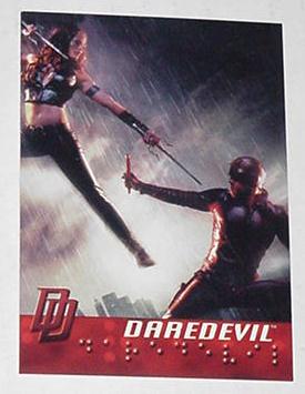 Daredevil Movie Trading Card vs Elektra Ben Afflec