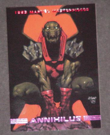 Annihilus Trading Card Avengers Glenn Fabry