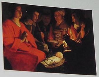 Adoration of The Shepards Trading Card Georges de