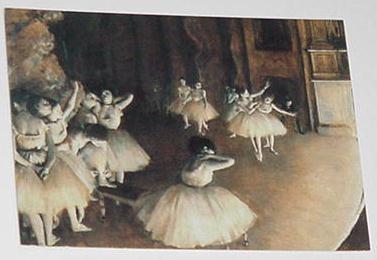 Ballet Rehearsal Trading Card Hilaire Edgar Degas