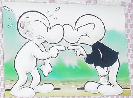 Bone Trading Card Cousin against cousin