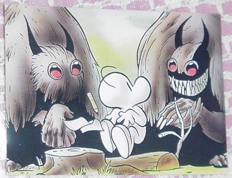 Bone Trading Card Kidnapped!