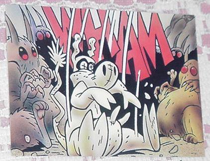 Bone Trading Card Out of the frying pan