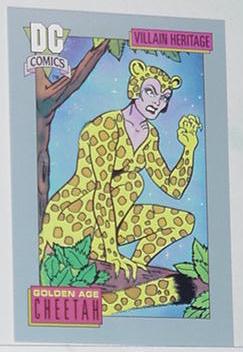 Cheetah Trading Card Wonder Woman Villain Golden A