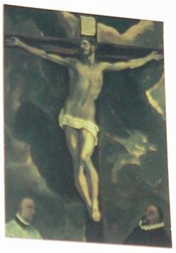 Christ On The Cross Trading Card Domenikos el Grec