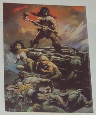 Fire and Ice Trading Card Frank Frazetta Art