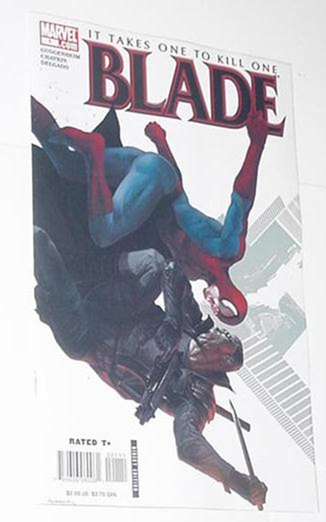 Blade 1 NM 2006 vs Spider-Man Guggenheim 