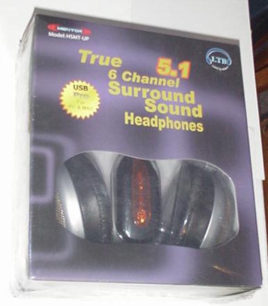 LTB Audio HSMT-UP 5.1 USB SurroundSound Headphones