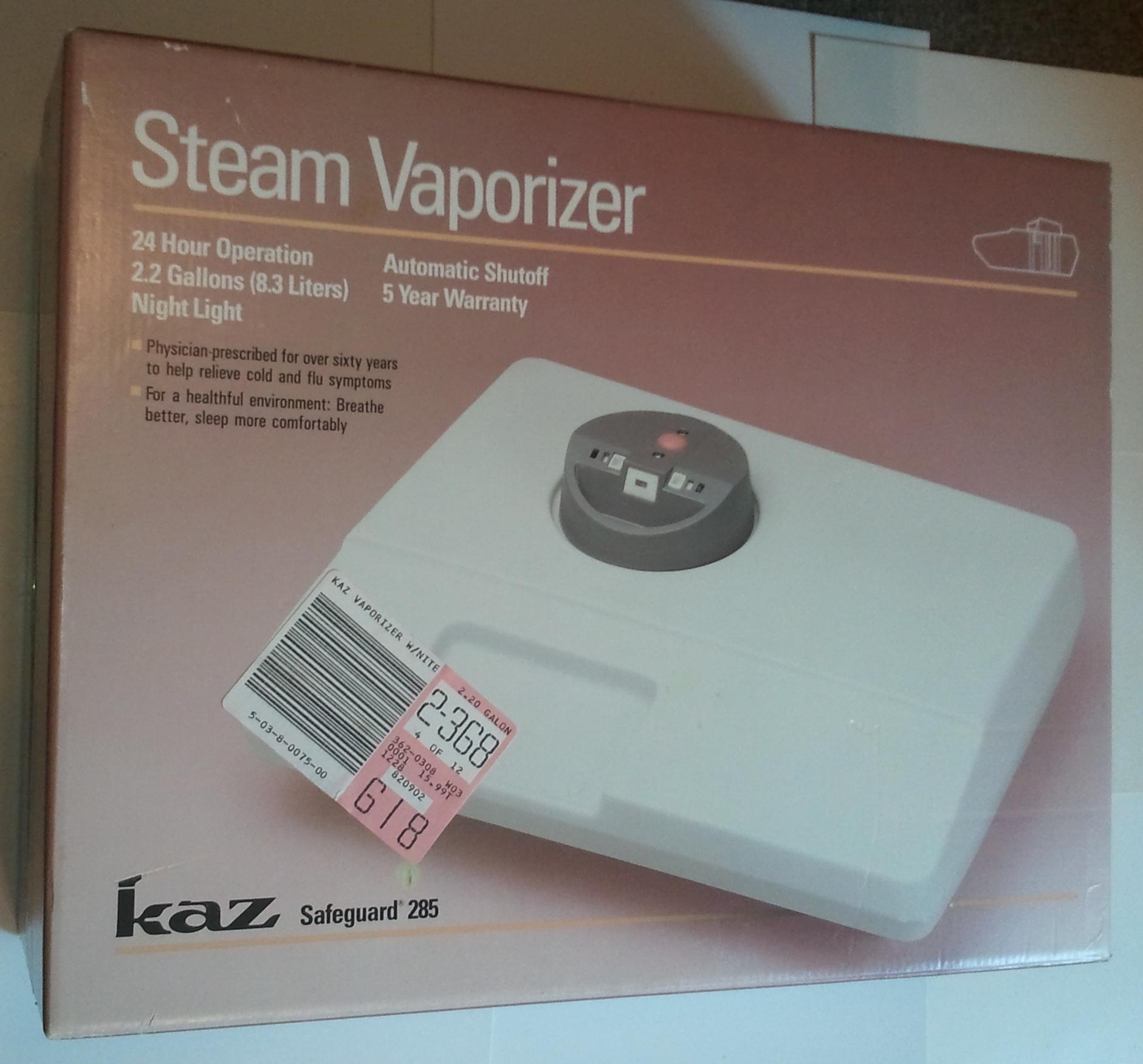 Kaz Safeguard 285 2.2 Gallon Steam Vaporizer