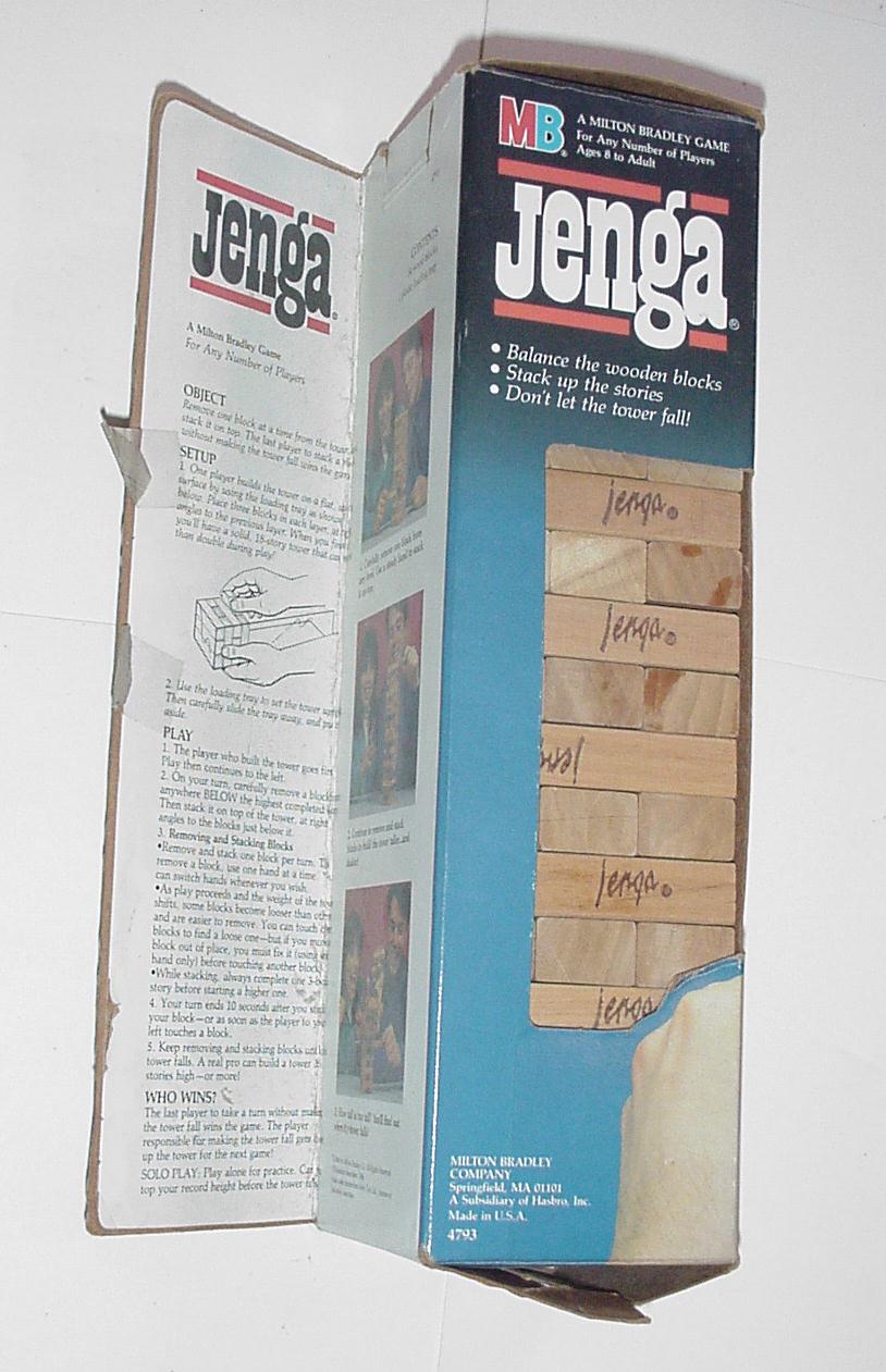 Milton Bradley Jenga w. Box COMPLETE MB # 4793