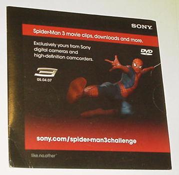 Spider-Man 3 Movie Promo DVD Sony - Clips Cheats