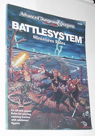 AD&D D&D 2nd Ed BATTLESYSTEM MINIATURES RULES 9266