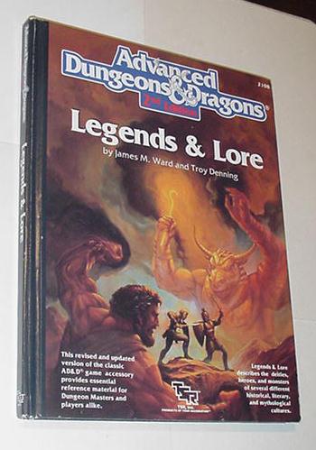 AD&D 2nd Edition Legends & Lore TSR 2108 Hardcover