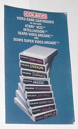Coleco Video Game Pamphlet Booklet NM Smurf Turbo