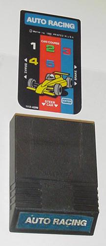 Intellivision Auto Racing Game Cartridge 1 overlay