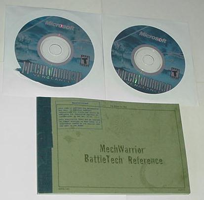 MechWarrior 4 Vengeance PC Game 2 Disks w/ Manual