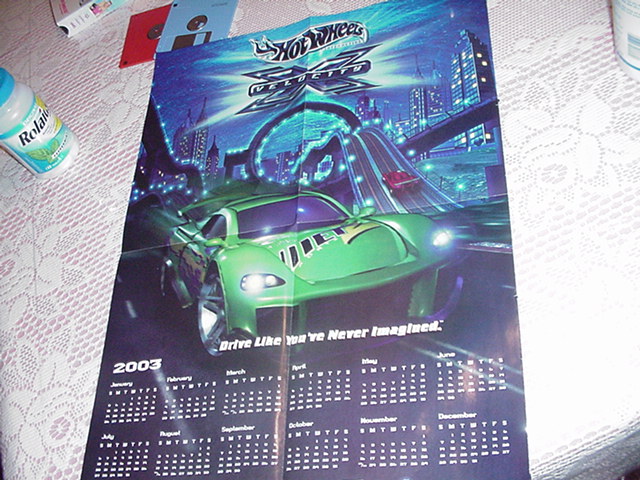 Hot Wheels Velocity Poster Video Game Promo