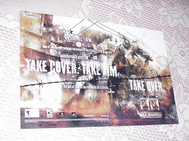 Kill.Switch Poster Game Promo KillSwitch Xbox PS2