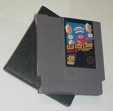 NES Game Clu Clu Land w Sleeve