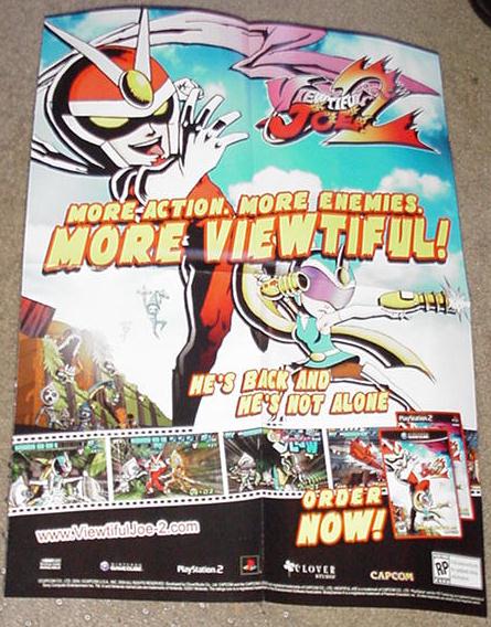 Viewtiful Joe Poster Video Game Promo PS2 Gamecube