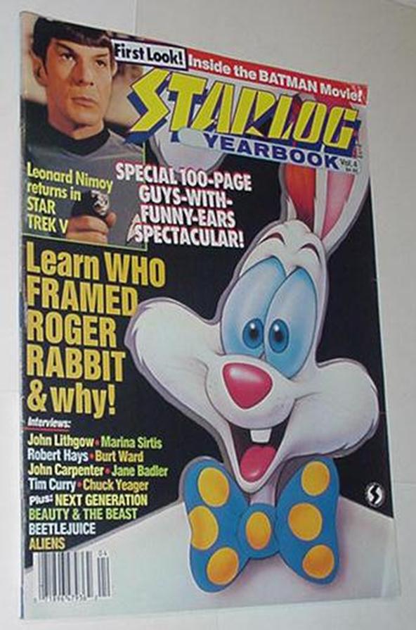 Starlog Yearbook 4 NM Roger Rabbit Cvr Beetlejuice