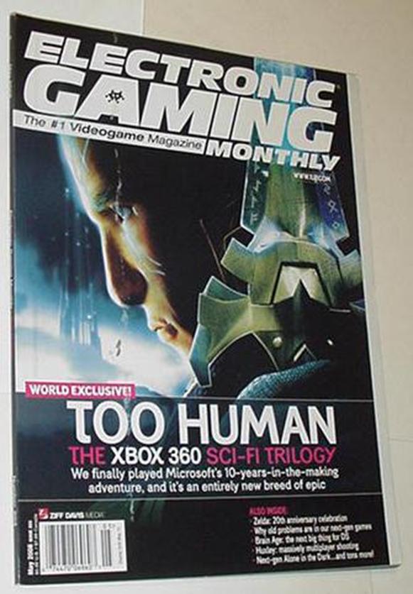 Electronic Gaming Monthly 203 NM Too Human Cvr Kin