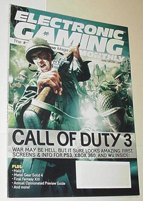 Electronic Gaming Monthly 205 NM Call of Duty 3 Cv
