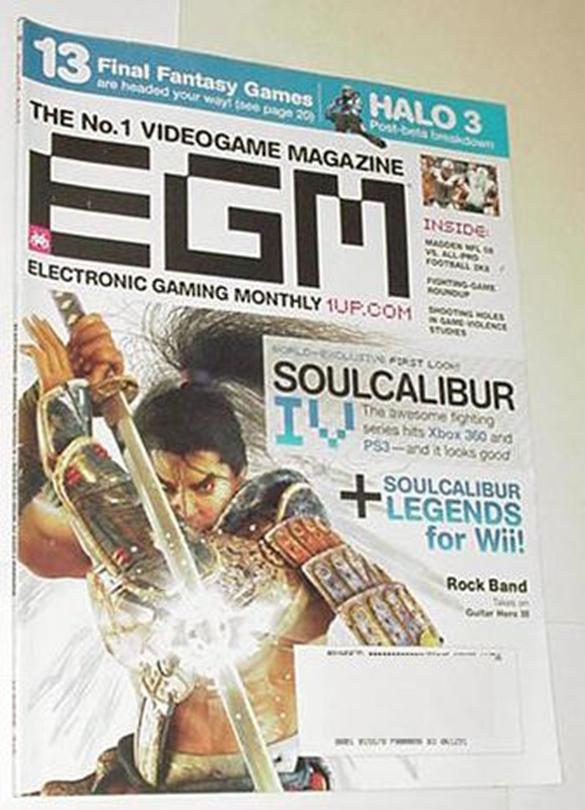 Electronic Gaming Monthly 218 NM Soul Calibur IV C
