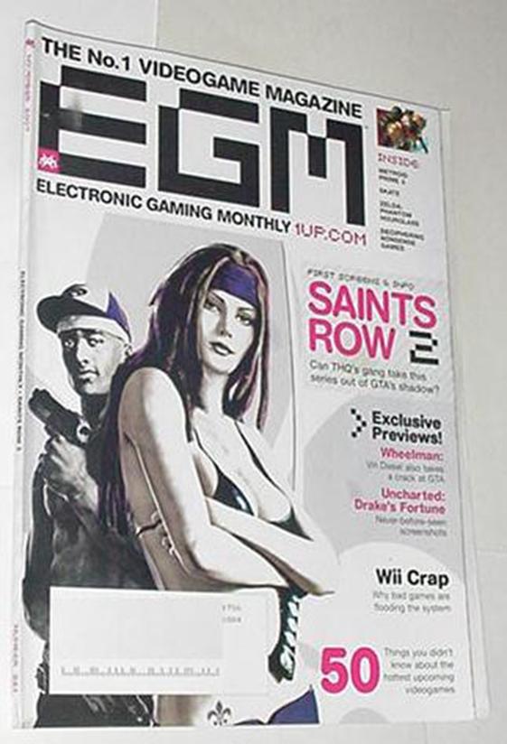 Electronic Gaming Monthly 221 NM Saints Row 2 Cvr 