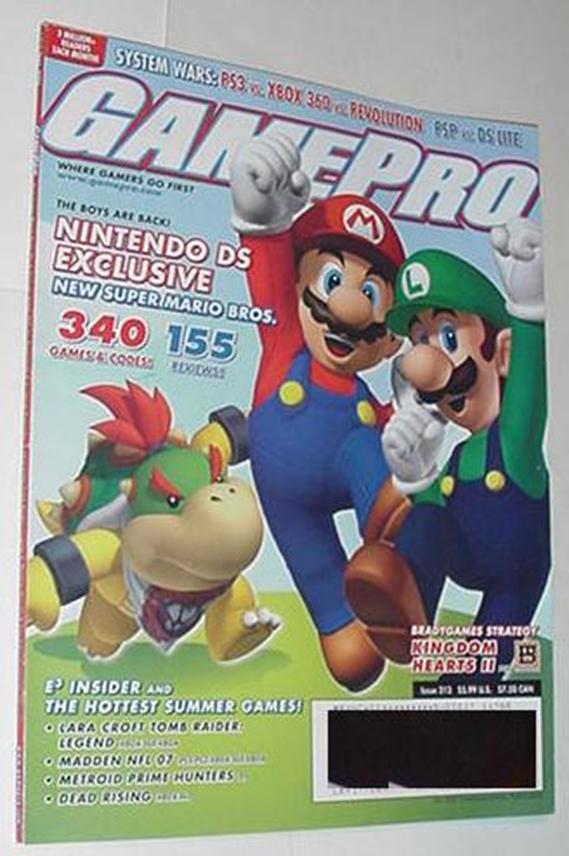 Gamepro 213 NM Mario Luigi Cvr Elder Scrolls IV Ob
