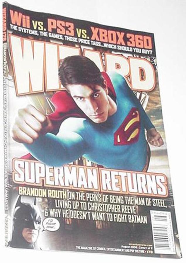 Wizard 178 NM Superman Returns Movie Cover