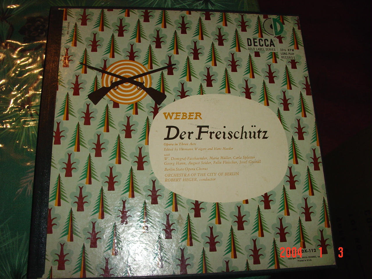 Weber Der Freischutz Opera 2 LP's Case/Insert 1951