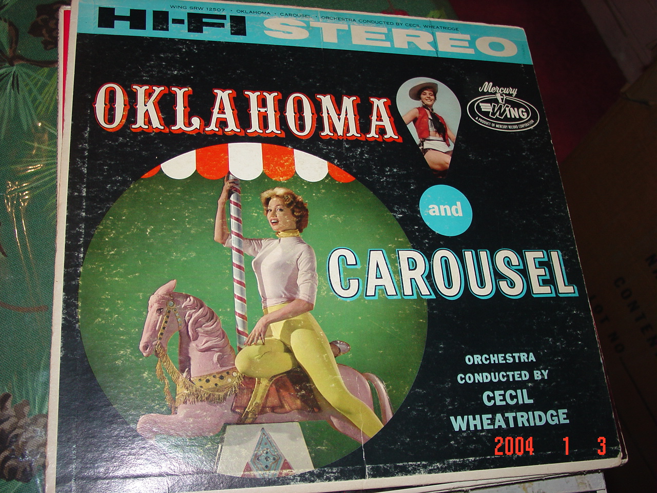 Oklahoma + Carousel LP Cecil Wheatridge Conductor 