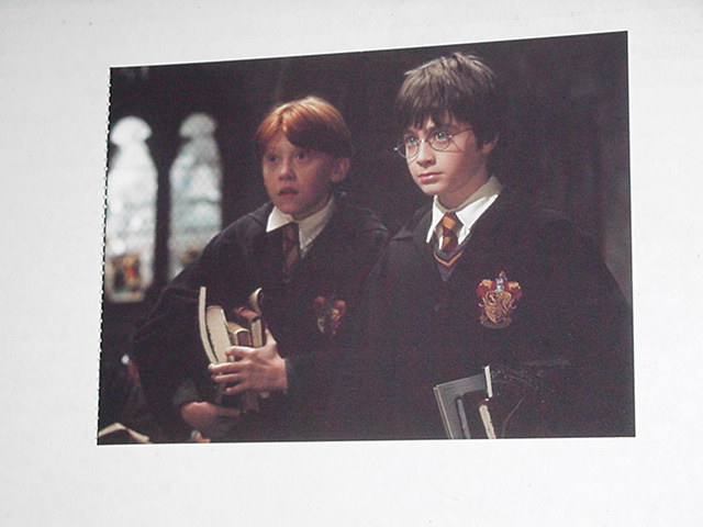 Harry Potter Sorcerer's Stone Postcard w Ron