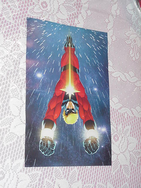 Captain Marvel Poster Ed McGuinness Art Civil War