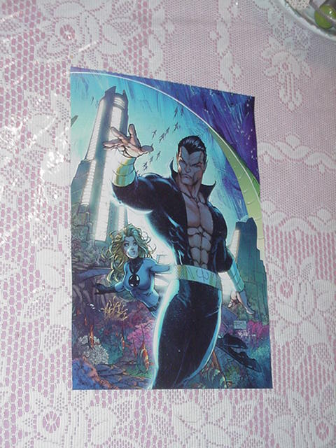 Namor + Invisible Woman Poster Civil War Turner