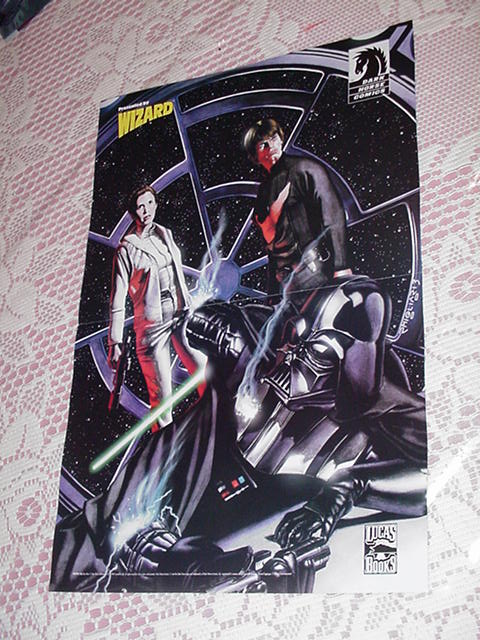 Luke Leia VS Vader Poster Star Wars Migliari
