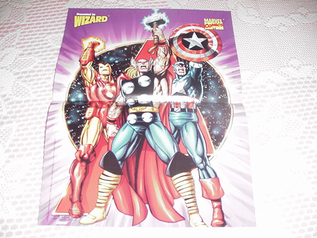 Iron Man Cap Thor Poster George Perez JLA Avengers