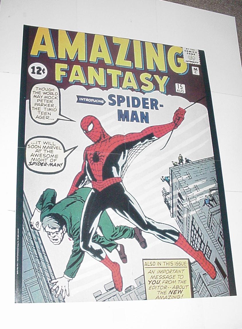 Spider-Man Poster #130 Amazing Fantasy 15 Cut-off