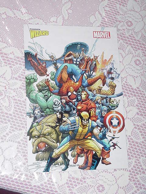 Marvel Universe Poster Scott Kolins X-Men Hulk