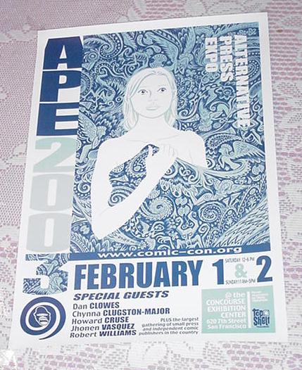 APE 2003 "BLANKETS" POSTER Craig Thompson Art
